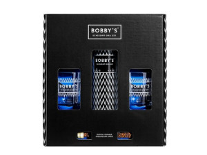 Bobby’s Schiedam Dry Gin 42% 0,7 díszdobozban, poharakkal