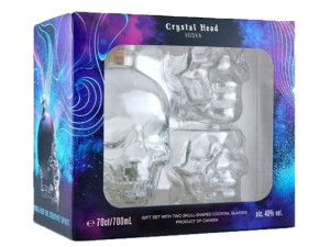 Crystal Head vodka 0,7L 40% + 2db (3,55 dl) pohárral