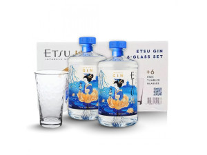 Etsu Gin Handcrafted PACK 2* 0,7L 43% + 6 pohár